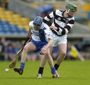 2 May 2005; James McInerney, St. Flannan's, in action against Martin Nolan, St. Kieran's. All-Ireland Colleges Senior 'A' Hurling Final, St. Flannan's v St. Kieran's, Semple Stadium, Thurles, Co. Tipperary. Picture credit; Brendan Moran / SPORTSFILE
