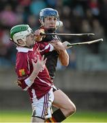 17 January 2014; Kevin Ahearne, Our Lady's Templemore, in action against Colin Crehan, Ard Scoil Ris. Dr. Harty Cup, Quarter-Final, Ard Scoil Ris v Our Lady's Templemore, MacDonagh Park, Nenagh, Co. Tipperary. Picture credit: Diarmuid Greene / SPORTSFILE