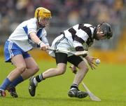2 May 2005; James Dowling, St Kieran's, in action against Gerard Arthur, St. Flannan's. All-Ireland Colleges Senior 'A' Hurling Final, St. Flannan's v St. Kieran's, Semple Stadium, Thurles, Co. Tipperary. Picture credit; Brendan Moran / SPORTSFILE