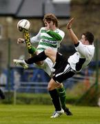 6 May 2005; Pat McCourt, Shamrock Rovers, in action against Colm James, Bray Wanderers. eircom League, Premier Division, Shamrock Rovers v Bray Wanderers, Dalymount Park, Dublin. Picture credit; Brian Lawless / SPORTSFILE
