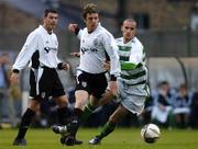 6 May 2005; Ciaran Ryan, Bray Wanderers, in action against Paul Caffrey, Shamrock Rovers. eircom League, Premier Division, Shamrock Rovers v Bray Wanderers, Dalymount Park, Dublin. Picture credit; Brian Lawless / SPORTSFILE