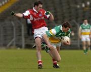 8 May 2005; Ciaran McManus, Offaly, in action against John Kermath, Louth. Bank of Ireland All-Ireland Senior Football Championship, Offaly v Louth, Pairc Tailteann, Navan, Co. Meath. Picture credit; Damien Eagers / SPORTSFILE