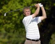 8 May 2005; Seamus Power watches his tee shot from the 12th tee box during the Irish Amateur Open Championship. Carton House Golf Club, Maynooth Co. Kildare. Picture credit; Matt Browne / SPORTSFILE