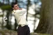 8 May 2005; Raymond Williams, Ireland, watches his drive from the 12th tee box during the Irish Amateur Open Championship. Carton House Golf Club, Maynooth Co. Kildare. Picture credit; Matt Browne / SPORTSFILE