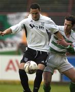 6 May 2005; Eamon Zayed, Bray Wanderers, in action against Keith Doyle, Shamrock Rovers. eircom League, Premier Division, Shamrock Rovers v Bray Wanderers, Dalymount Park, Dublin. Picture credit; Brian Lawless / SPORTSFILE
