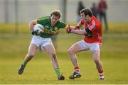 19 January 2014; Donnchadh Walsh, Kerry, in action against James Loughrey, Cork. McGrath Cup Final, Cork v Kerry, Mallow GAA Grounds, Mallow, Co. Cork. Picture credit: Brendan Moran / SPORTSFILE