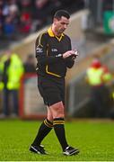 19 January 2014; Referee Shaun McLaughlin. Power NI Dr. McKenna Cup, Semi-Final, Tyrone v Derry, Healy Park, Omagh, Co. Tyrone. Picture credit: Ramsey Cardy / SPORTSFILE