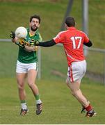 19 January 2014; Paul Galvin, Kerry, in action against John Hayes, Cork. McGrath Cup Final, Cork v Kerry, Mallow GAA Grounds, Mallow, Co. Cork. Picture credit: Brendan Moran / SPORTSFILE