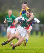 19 January 2014; Shane McHale, Mayo, in action against Craig Burns, Roscommon. FBD League, Section A, Round 3, Roscommon v Mayo, Michael Glaveys GAA Club, Ballinlough, Co. Roscommon. Picture credit: David Maher / SPORTSFILE