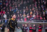 19 January 2014; Referee Shaun McLaughlin. Power NI Dr. McKenna Cup, Semi-Final, Tyrone v Derry, Healy Park, Omagh, Co. Tyrone.  Picture credit: Ramsey Cardy / SPORTSFILE
