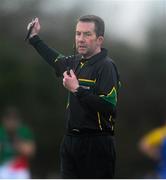 19 January 2014; Referee Eamonn O'Grady. FBD League, Section A, Round 3, Roscommon v Mayo, Michael Glaveys GAA Club, Ballinlough, Co. Roscommon. Picture credit: David Maher / SPORTSFILE