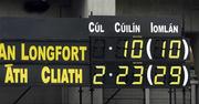 15 May 2005; The scoreboard showing the final score. Bank Of Ireland Leinster Senior Football Championship, Dublin v Longford, Croke Park, Dublin. Picture credit; Damien Eagers / SPORTSFILE