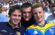 15 May 2005; Longford supporters from left to right are  Cillian Burns, Ciaran Carey and Darren Lynch. Bank Of Ireland Leinster Senior Football Championship, Dublin v Longford, Croke Park, Dublin. Picture credit; Damien Eagers / SPORTSFILE