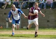 15 May 2005; Michael Donnellan, Galway, in action against Pa Murphy, New York. Bank Of Ireland Connacht Senior Football Championship, New York v Galway, Gaelic Park, Bronx, New York, USA. Picture credit; Pat Murphy / SPORTSFILE