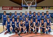 22 January 2014; St. Andrews team. All-Ireland Schools Cup U16B Boys Final, St Joseph's, Drogheda, Co. Louth v St Andrews, Co. Dublin. National Basketball Arena, Tallaght, Co. Dublin. Picture credit: David Maher / SPORTSFILE