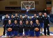 22 January 2014; The Crescent Comprehensive squad. All-Ireland Schools Cup U16A Girls Final, Crescent Comprehensive, Co. Limerick v Presentation Waterford. National Basketball Arena, Tallaght, Co. Dublin. Picture credit: David Maher / SPORTSFILE