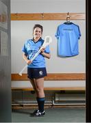 22 January 2014; Dublin GAA Stars, including footballer Philly McMahon, hurler David O’Callaghan, ladies footballer Sinead Goldrick and camogie star Ali Twomey, lined out on behalf of AIG today to officially launch Dublin GAA’s 2014 season. Dublin GAA and AIG Ireland are calling on all of the county’s supporters to come out and cheer on the Dubs. The insurer will be rallying up support and handing out Dublin GAA flags to supporters at the opening fixtures across all four codes. Check out www.AIG.ie for regular ticket and jersey giveaways. At the launch is Ali Twomey, Dublin Camogie. Parnell Park, Dublin. Picture credit: Stephen McCarthy / SPORTSFILE