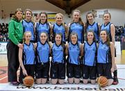 23 January 2014; St Mary's Mallow team. All-Ireland Schools Cup U16B Girls Final, Ursuline Sligo, Co. Sligo, v St Mary's Mallow, Co. Cork, National Basketball Arena, Tallaght, Co. Dublin. Picture credit: Ramsey Cardy / SPORTSFILE