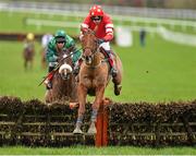 23 January 2014; Abbyssial, with Ruby Walsh up, jumps the last on their way to winning the Nugent Spirit 25 Horsebox Hurdle. Gowran Park, Gowran, Co. Kilkenny. Picture credit: Matt Browne / SPORTSFILE