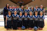 23 January 2014; The Gallen CS Ferbane team. All-Ireland Schools Cup U16C Girls Final, Gallen CS Ferbane, Co. Offaly v St Josephs Charlestown, Co. Mayo, National Basketball Arena, Tallaght, Co. Dublin. Picture credit: Ramsey Cardy / SPORTSFILE