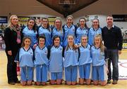 23 January 2014; The St Josephs Charlestown team. All-Ireland Schools Cup U16C Girls Final, Gallen CS Ferbane, Co. Offaly v St Josephs Charlestown, Co. Mayo, National Basketball Arena, Tallaght, Co. Dublin. Picture credit: Ramsey Cardy / SPORTSFILE