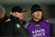 15 January 2014; Tyrone backroom staff Fergal McCann and Mickey Moyna. Power NI Dr. McKenna Cup, Section A, Round 3, Tyrone v Armagh, Healy Park, Omagh, Co. Tyrone. Picture credit: Oliver McVeigh / SPORTSFILE