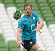 24 January 2014; Ireland's Jamie Heaslip in action during squad training ahead of their opening RBS Six Nations Rugby Championship game against Scotland on Sunday the 2nd of February. Ireland Rugby Squad Training, Aviva Stadium, Lansdowne Road, Dublin. Picture credit: Matt Browne / SPORTSFILE