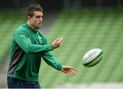 24 January 2014; Ireland's Conor Murray in action during squad training ahead of their opening RBS Six Nations Rugby Championship game against Scotland on Sunday the 2nd of February. Ireland Rugby Squad Training, Aviva Stadium, Lansdowne Road, Dublin. Picture credit: Matt Browne / SPORTSFILE