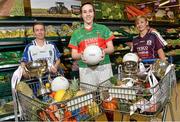 24 January 2014; Pictured at the Launch of the 2014 TESCO Homegrown Ladies National Football League are, from left, Sharon Courtney, Monaghan, Aisling Tarpey, Mayo, and Sinead Burke, Galway. The League gets underway on Sunday February 2nd with 30 counties competing in 4 Divisions. There are 7 rounds with the top 4 teams in each division proceeding to the semi finals and the bottom team being relegated. The Division 1,2 and 3 finals take place in Parnell Park on May 10th and will be televised live on TG4. Tesco, Clarehall, Dublin. Picture credit: David Maher / SPORTSFILE