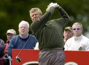 20 May 2005; Colin Montgomerie watches his drive from the 8th tee box during the second round of the Nissan Irish Open Golf Championship. Carton House Golf Club, Maynooth, Co. Kildare. Picture credit; Matt Browne / SPORTSFILE