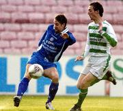 20 May 2005; David Breen, Waterford United, in action against David Mooney, Shamrock Rovers. eircom League, Premier Division, Shamrock Rovers v Waterford United, Dalymount Park, Dublin. Picture credit; David Maher / SPORTSFILE