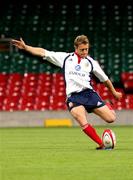 22 May 2005; Jonny Wilkinson practices his place kicking during a British and Irish Lions training session. University of Glamorgan playing fields, Treforest, Cardiff, Wales. Picture credit; Tim Parfitt / SPORTSFILE