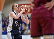 24 January 2014; Brionna Mulhern, St Genevieves Belfast. All-Ireland Schools Cup U19C Girls Final, St Genevieves Belfast, Co. Antrim v Glenamaddy Community School, Co. Galway, National Basketball Arena, Tallaght, Co. Dublin. Picture credit: Ramsey Cardy / SPORTSFILE