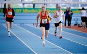25 January 2014; Patrick Forbes, Mid-Ulster A.C. on his way to winning the M8 60m race during in the Woodie’s DIY Master Indoor Championships of Ireland. Athlone Institute of Technology Arena, Athlone, Co. Westmeath. Picture credit: Barry Cregg / SPORTSFILE