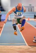 25 January 2014; Willie O'Toole, St. Laurence O'Toole A.C., Co. Carlow, competing in the M6 Mens Long Jump during in the Woodie’s DIY Master Indoor Championships of Ireland. Athlone Institute of Technology Arena, Athlone, Co. Westmeath. Picture credit: Barry Cregg / SPORTSFILE