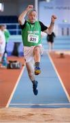 25 January 2014; Tom McGrath, Templemore A.C., Co. Tipperary, competing in the M5 Mens Long Jump during in the Woodie’s DIY Master Indoor Championships of Ireland. Athlone Institute of Technology Arena, Athlone, Co. Westmeath. Picture credit: Barry Cregg / SPORTSFILE