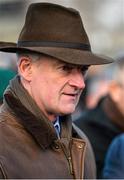 25 January 2014; Trainer Willie Mullins. Leopardstown Racecourse, Leopardstown, Co. Dublin. Picture credit: Ramsey Cardy / SPORTSFILE