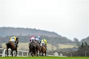 25 January 2014; A general view of runners and riders after the January Jumps Weekend Maiden Hurdle. Leopardstown Racecourse, Leopardstown, Co. Dublin. Picture credit: Ramsey Cardy / SPORTSFILE