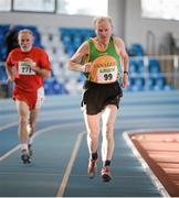 25 January 2014; Mike Duggan, Annalee A.C., Co. Cavan, competing in the M8 Mens 400m race during the Woodie’s DIY Master Indoor Championships of Ireland. Athlone Institute of Technology Arena, Athlone, Co. Westmeath. Picture credit: Barry Cregg / SPORTSFILE