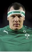 25 January 2014; Robin Copeland, Ireland Wolfhounds, during the playing of the National Anthems. Representative Fixture, England Saxons v Ireland Wolfhounds, Kingsholm, Gloucester, England. Picture credit: Rogan Thomson / SPORTSFILE