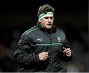 25 January 2014; Robbie Diack, Ireland Wolfhounds, warms up. Representative Fixture, England Saxons v Ireland Wolfhounds, Kingsholm, Gloucester, England. Picture credit: Rogan Thomson / SPORTSFILE