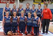 26 January 2014; Singleton SuperValu Brunell squad. Basketball Ireland Women's U20 National Cup Final, Singleton SuperValu Brunell, Cork v Team Boardwalk Bar & Grill Glanmire, Cork. National Basketball Arena, Tallaght, Co. Dublin. Picture credit: Ramsey Cardy / SPORTSFILE