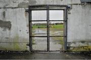 26 January 2014; The entrance to the pitch remains locked after the game was called off due to an unplayable pitch. Waterford Crystal Cup, Semi-Final, Tipperary v University of Limerick. McDonagh Park, Nenagh, Co. Tipperary. Picture credit: Pat Murphy / SPORTSFILE