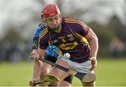 26 January 2014; Lee Chin, Wexford, in action against Robbie Mahon, Dublin. Bord Na Mona Walsh Cup, Semi-Final, Wexford v Dublin. Pairc Ui Suiochan, Gorey, Co Wexford. Picture credit: Matt Browne / SPORTSFILE