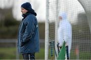 26 January 2014; Clare manager Davy Fitzgerald stands close to his side's goals during the game. Waterford Crystal Cup Semi-Final, Clare v University College Cork. Sixmilebridge, Co. Clare. Picture credit: Diarmuid Greene / SPORTSFILE