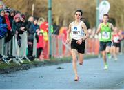 26 January 2014; Mary Cullen, Sligo A.C., on her way to winning the 2014  Raheny 5 mile road race. St. Anne's Park, Raheny, Dublin. Picture credit: Tomás Greally / SPORTSFILE