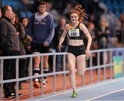 26 January 2014; Louise Holmes, Kilkenny City Harriers A.C., on her way to winning the Women's U23 200m at the Woodie’s DIY Junior & U23 Championships of Ireland. Athlone Institute of Technology International Arena, Athlone, Co. Westmeath. Photo by Sportsfile