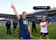 28 May 2016; Connacht head coach Pat Lam celebrates following his side's victory in the Guinness PRO12 Final match between Leinster and Connacht at BT Murrayfield Stadium in Edinburgh, Scotland. Photo by Ramsey Cardy/Sportsfile