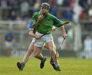 21 May 2005; Donal O'Grady, Limerick, in action against Mark O'Leary, Tipperary. Guinness Munster Senior Hurling Championship Quarter-Final Replay, Limerick v Tipperary, Gaelic Grounds, Limerick. Picture credit; Brendan Moran / SPORTSFILE