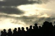 21 May 2005; Hurling fans watch the game as the evening stretches on. Guinness Munster Senior Hurling Championship Quarter-Final Replay, Limerick v Tipperary, Gaelic Grounds, Limerick. Picture credit; Brendan Moran / SPORTSFILE